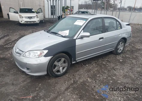 2004 Honda Civic Ex from USA, damaged, VIN 2HGES26764H560043